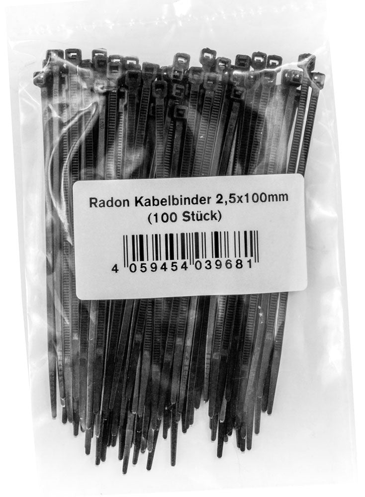 Attache-câble Radon 100x2,5mm (100 pièces)