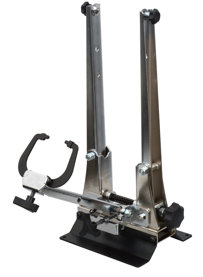 Support de dressage de roues professionnel Radon pour axes traversants QR