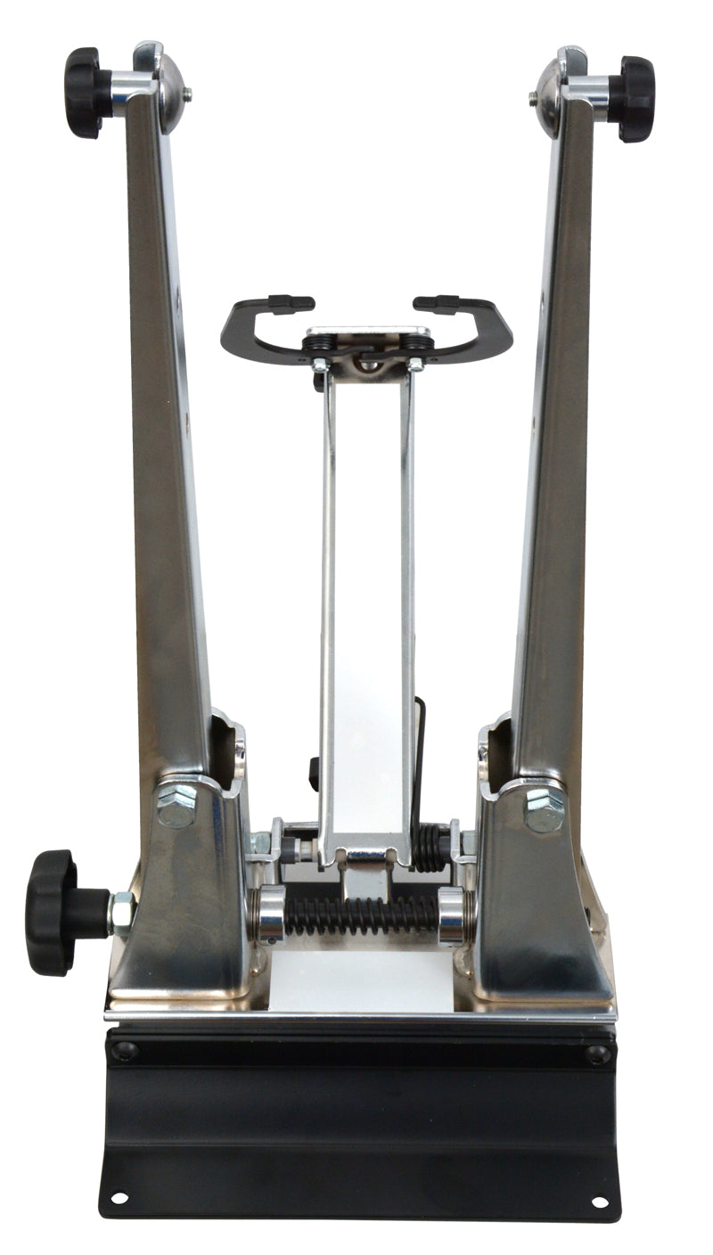 Support de dressage de roues professionnel Radon pour axes traversants QR