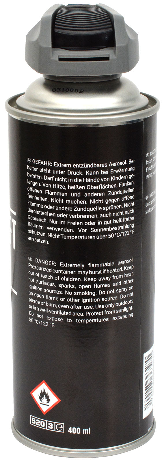 Spray air comprimé Radon 400ml