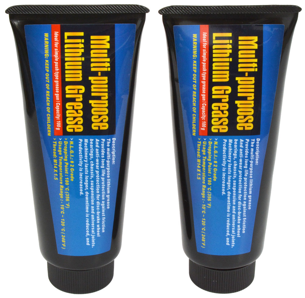 Tubes de graisse Radon pour pistolet graisseur 2 x 100g