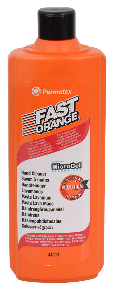 Nettoyant pour les mains Permatex fast orange avec pierre ponce 440ml