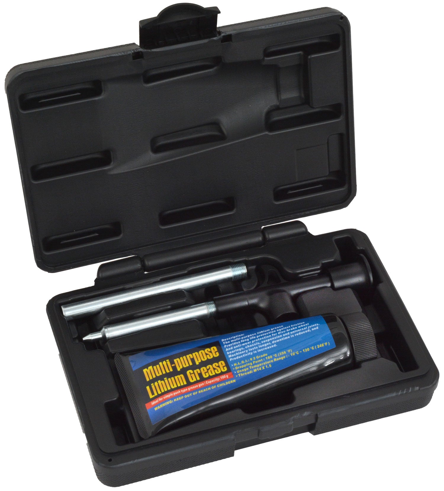 Ensemble pistolet à graisse Radon Premium + tube de graisse