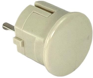 Prise de terre coudée en bakélite mk blanc - 6140594
