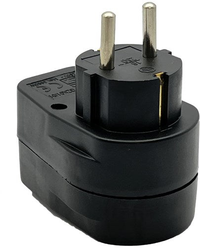 Adaptateur prise de terre avec interrupteur noir - 6140891
