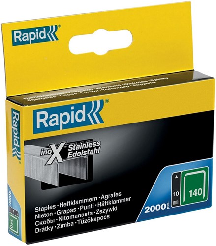 Rapide non. 140 agrafes en fil plat inox 10 mm, 2.000 pièces - 11910733 - 11910733