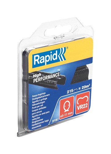 Rapid 1011750 - hogrings vr22 noir (215) | 3 pièces