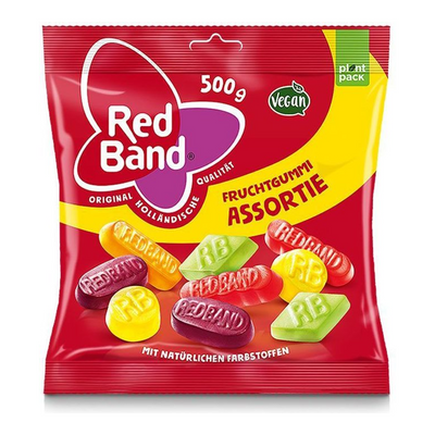 Assortiment de fruchtgummi bande rouge (12x 500gr)