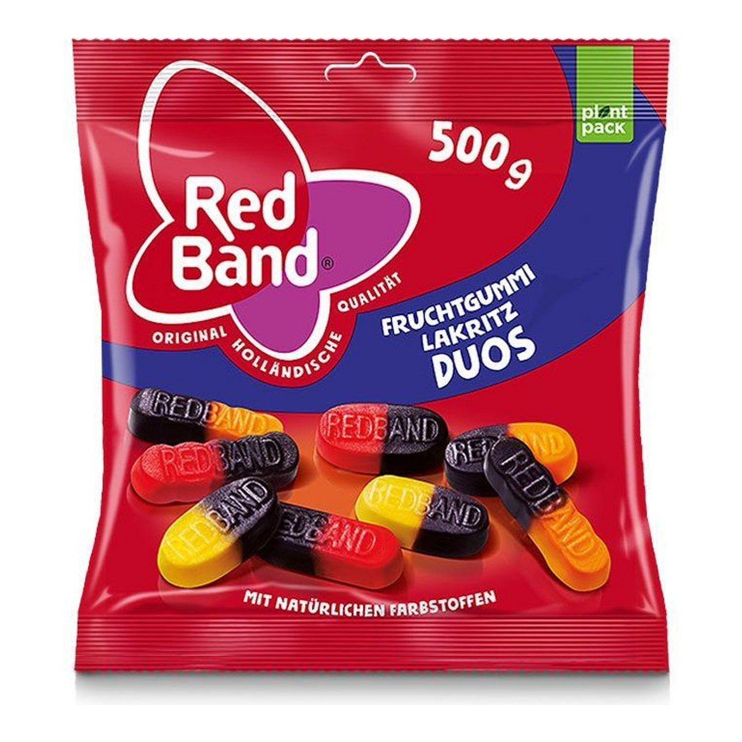 Duos de fruchtgummi lacritz bande rouge (12x 500gr)