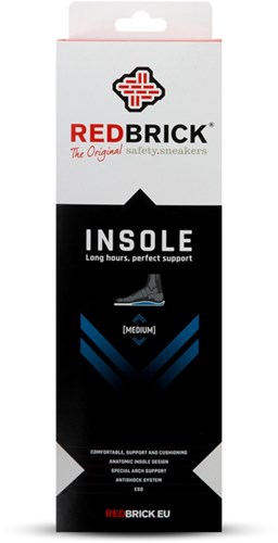 Semelle intérieure en brique rouge moyenne 1000034 | noir | taille 37 - 00.083.024.37