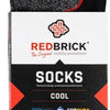 Chaussettes cool d'été en brique rouge 25104 | gris noir | taille 50 - 00.083.022.47