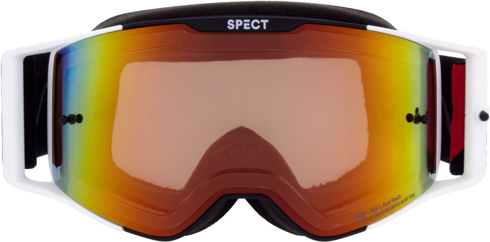 Red bull spect eyewear torp-002 rose avec flash argenté - masque cross