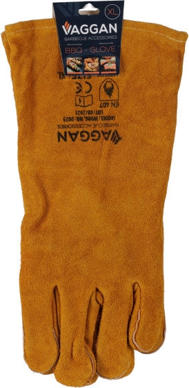 Gants de barbecue Vaggan en cuir taille marron 11 xl