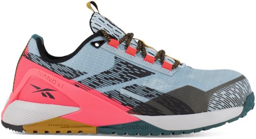 Reebok chaussure de travail nano ib382 s1ps | bleu rose | taille 37 - 690774734869