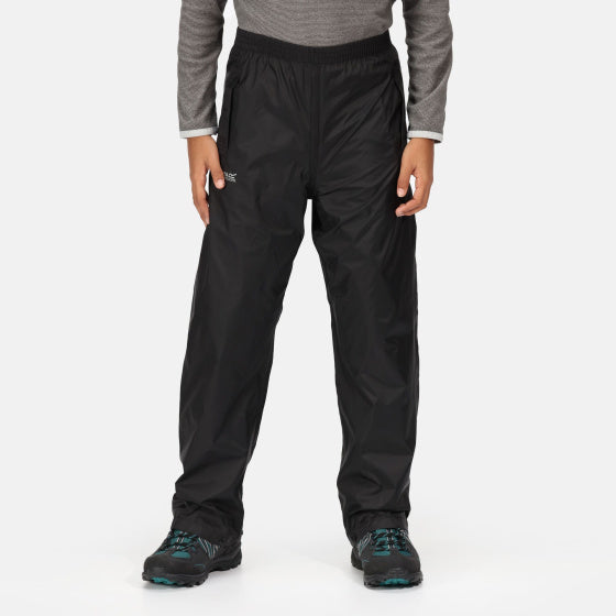 Pantalon de pluie Regatta Pack It junior noir taille 7-8 ans