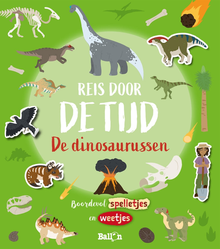 Livre d'autocollants d'éditeur standard voyage dans le temps - les dinosaures