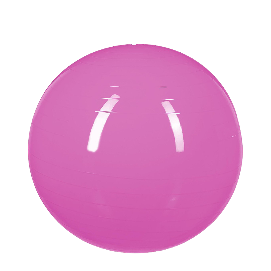 Ballon de gymnastique Relaxdays rose ø55cm