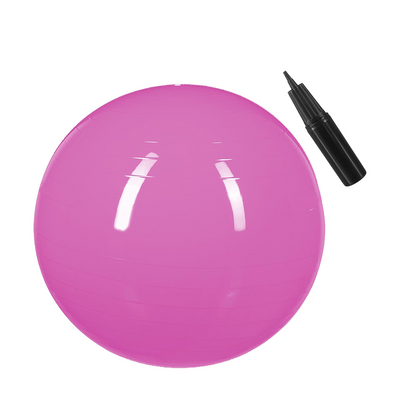 Ballon de gymnastique Relaxdays rose ø55cm