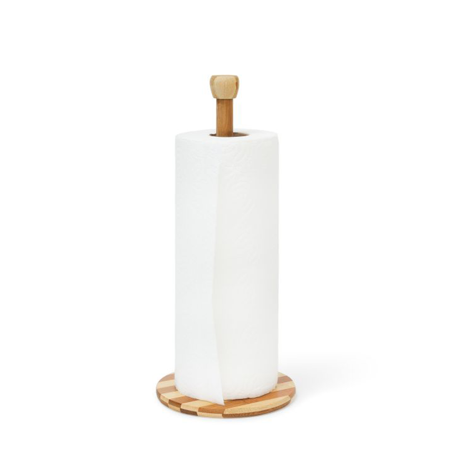 Porte-rouleau de cuisine Imp relaxdays bambou 32cm