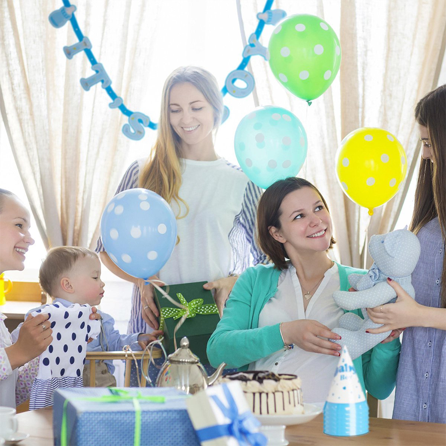 Relaxdays set de fête naissance garçon 19 pièces