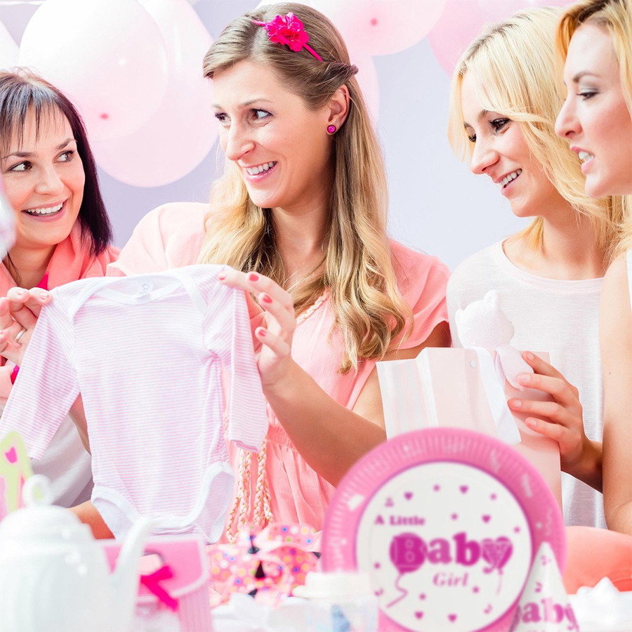 Relaxdays set de fête naissance fille 19 pièces