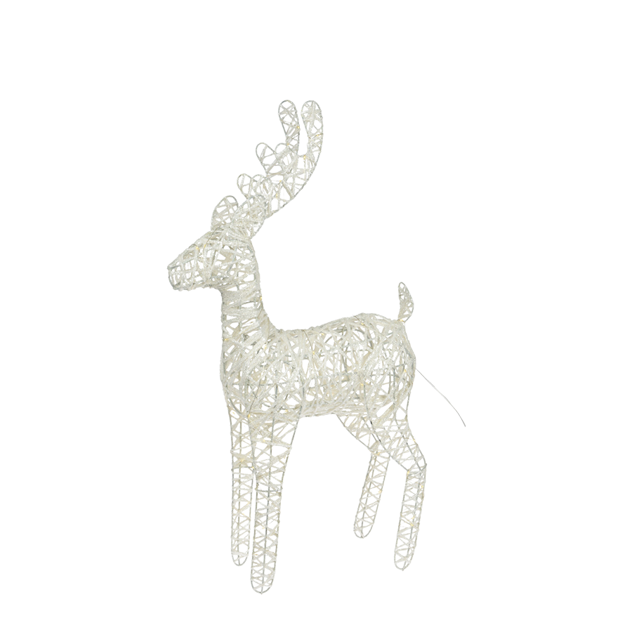 Renne LED blanc 40 LED 37cm