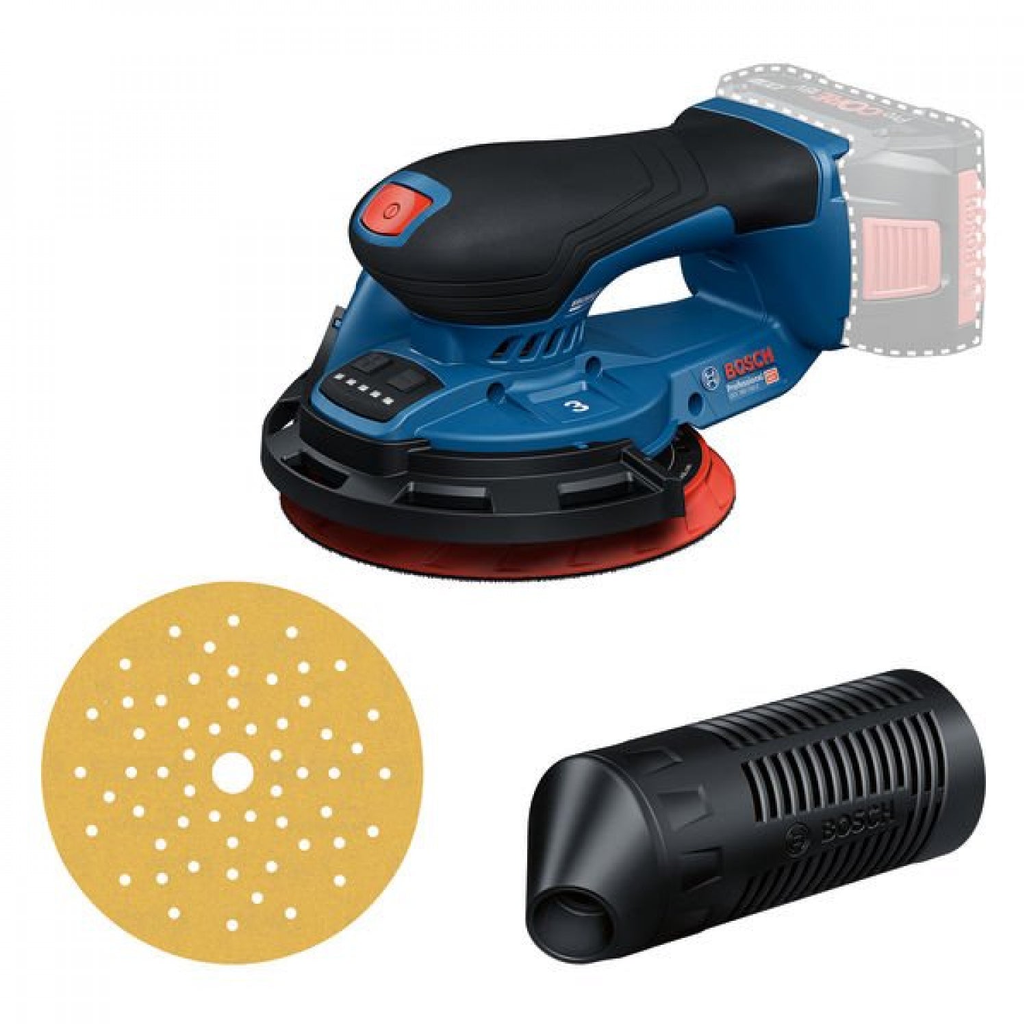 Ponceuse excentrique sans fil Bosch blue gex 18v-150-3 | hors batterie et chargeur - 0601372904