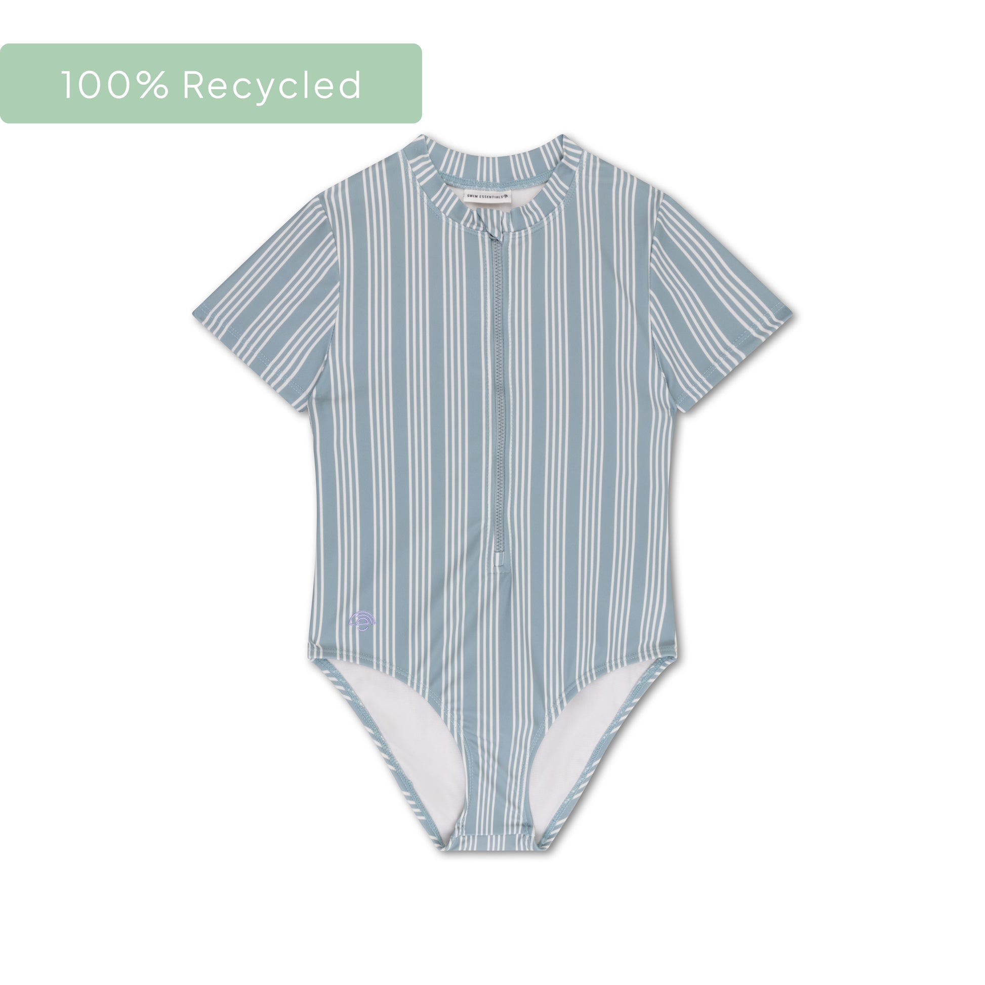 Stripe de la station | Cossin de bain UV Girls Girls avec manches courtes