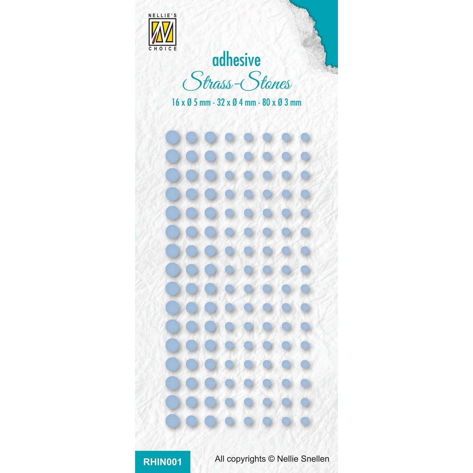 Le choix de Nellie • set de strass adhésifs 1 col bleu vif. 291