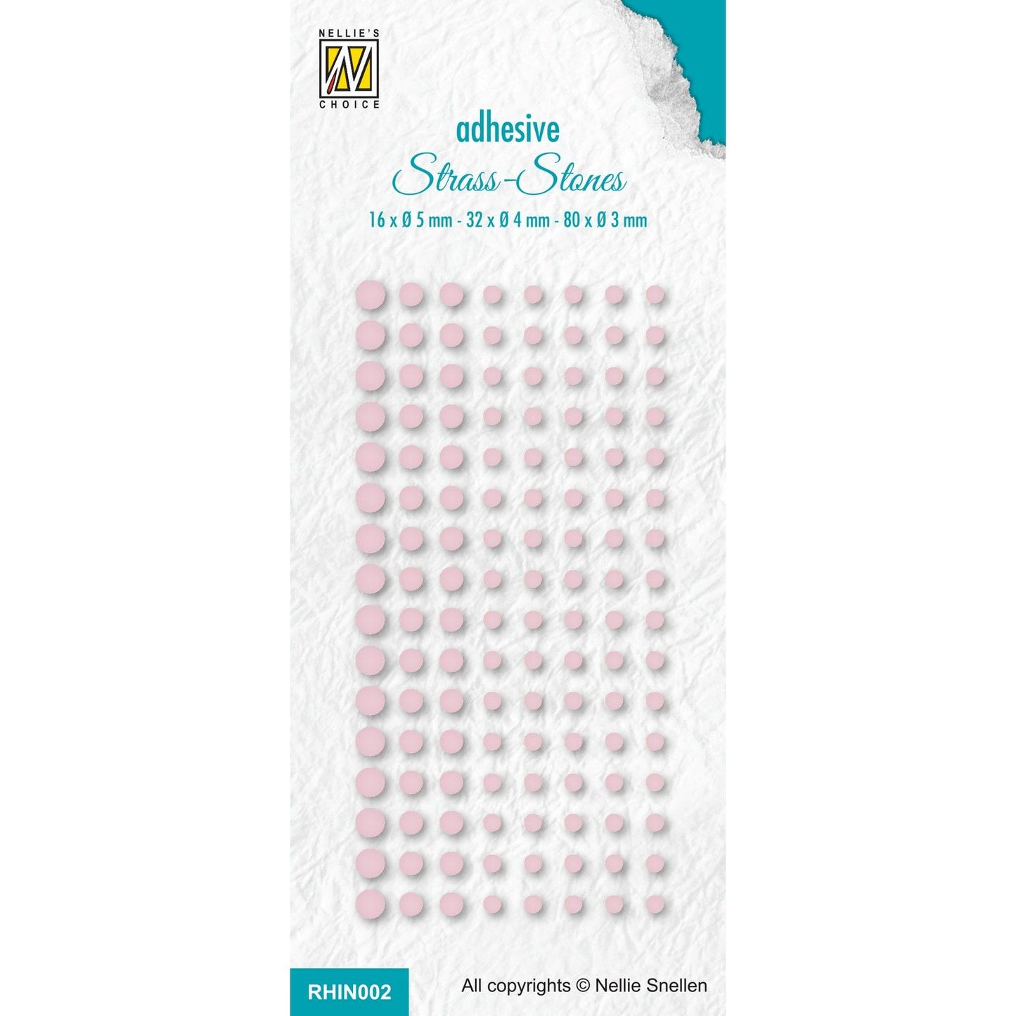 Le choix de Nellie • strass adhésifs set 2 col. rose vif. 2365