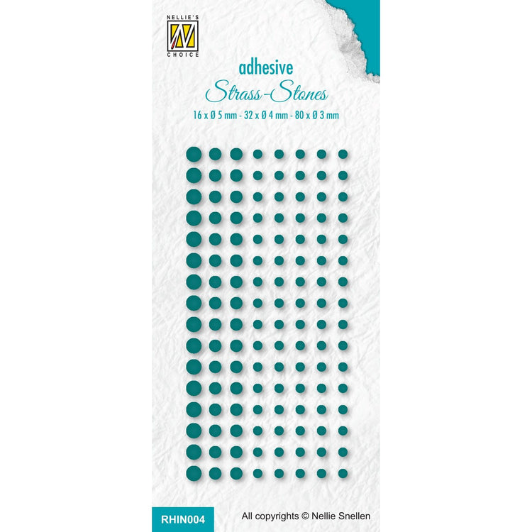 Le choix de Nellie • set de 4 strass adhésifs col vert noël. 3415