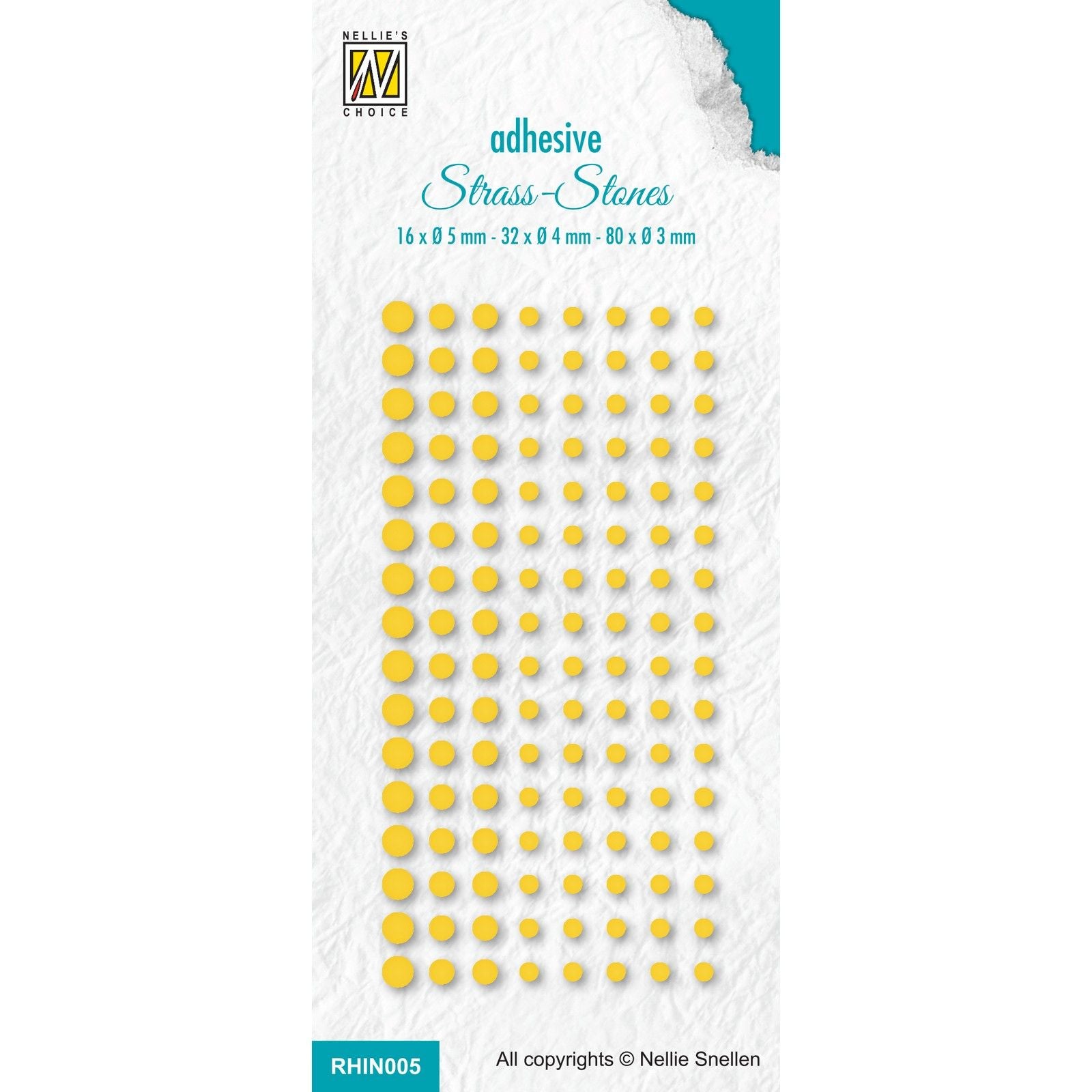Le choix de Nellie • strass adhésifs set 5 col. jaune. 109