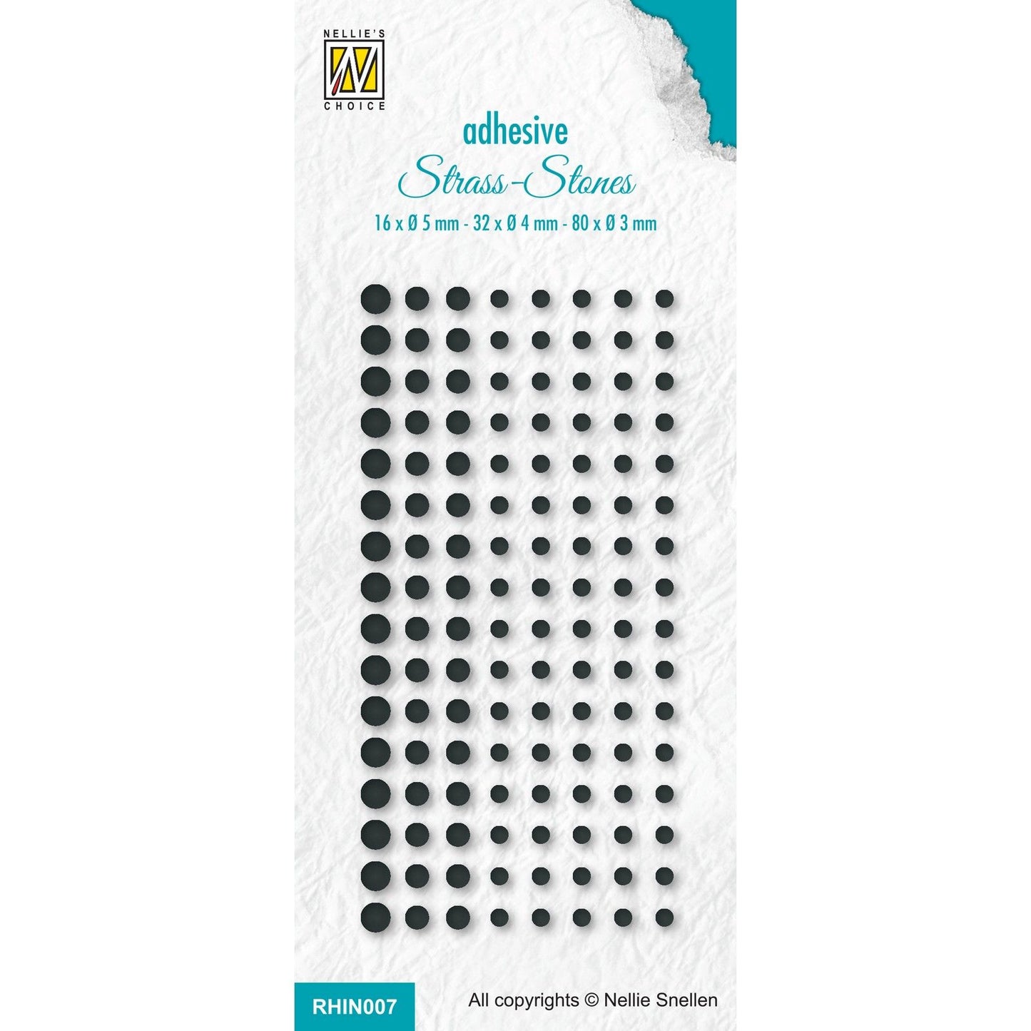 Le choix de Nellie • strass adhésifs set 7 noir