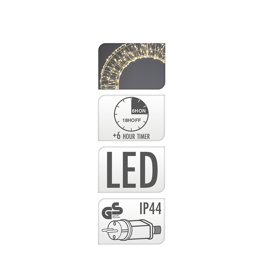 Anneau LED blanc 480 LED ø38cm