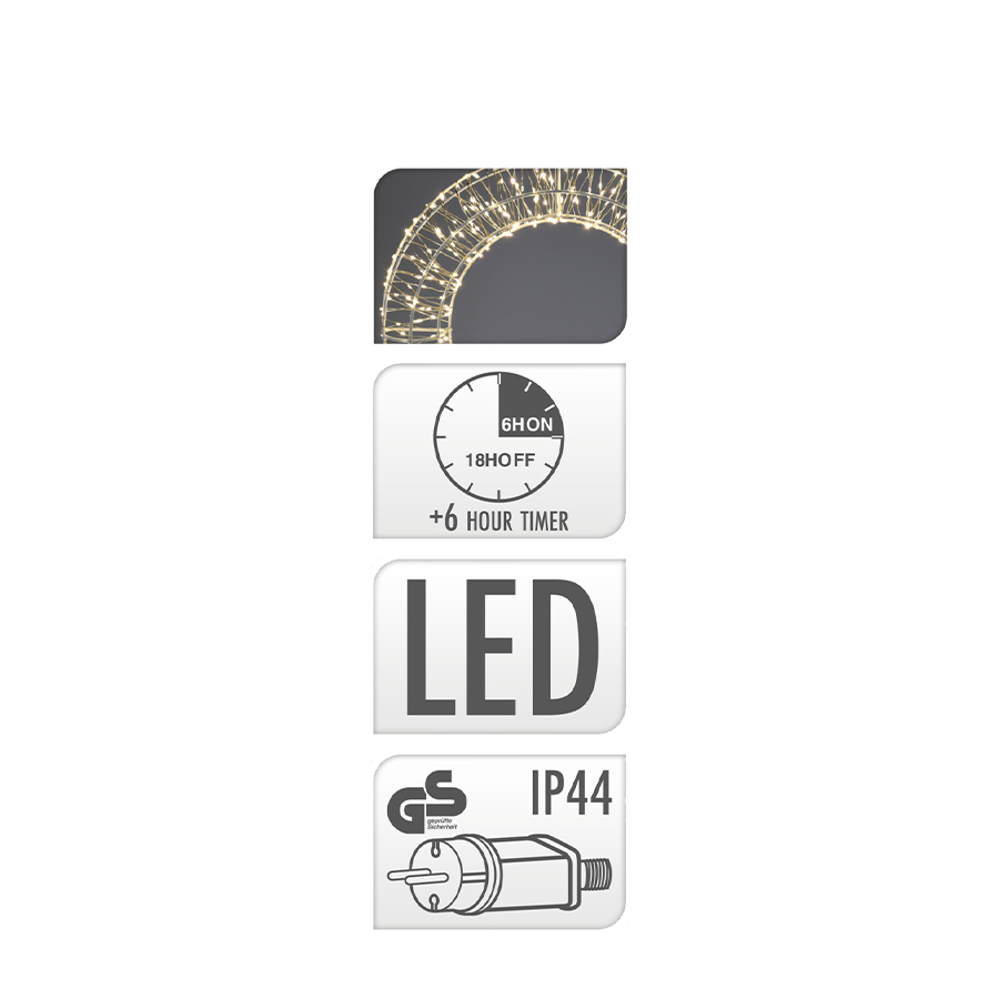 Anneau LED blanc 720 LED ø50cm