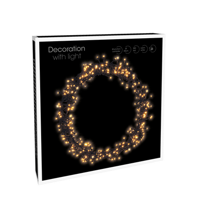 Anneau LED noir 300 LED ø38cm