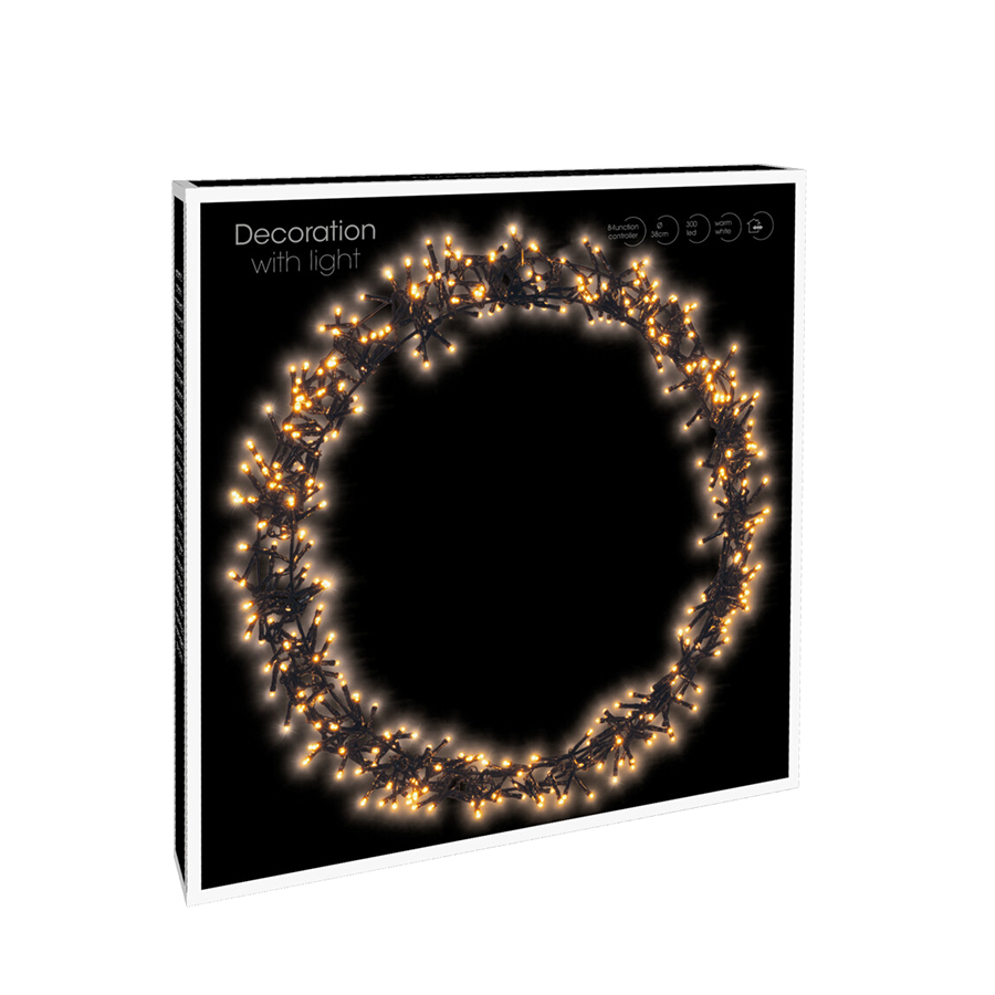 Anneau LED noir 400 LED ø48cm
