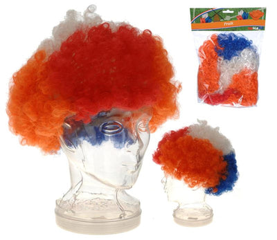 Perruque hollandaise rouge blanc bleu orange