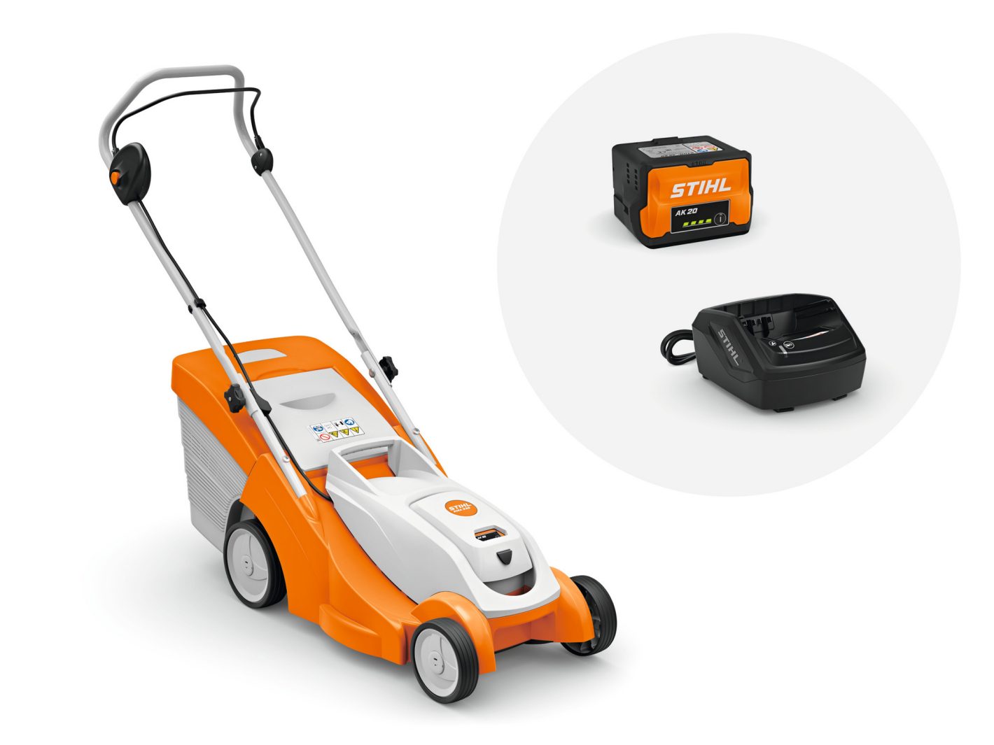 Tondeuse à gazon à batterie Stihl RMA 239 | ensemble | y compris Batterie ak 20 et chargeur al 101 - 63200111485