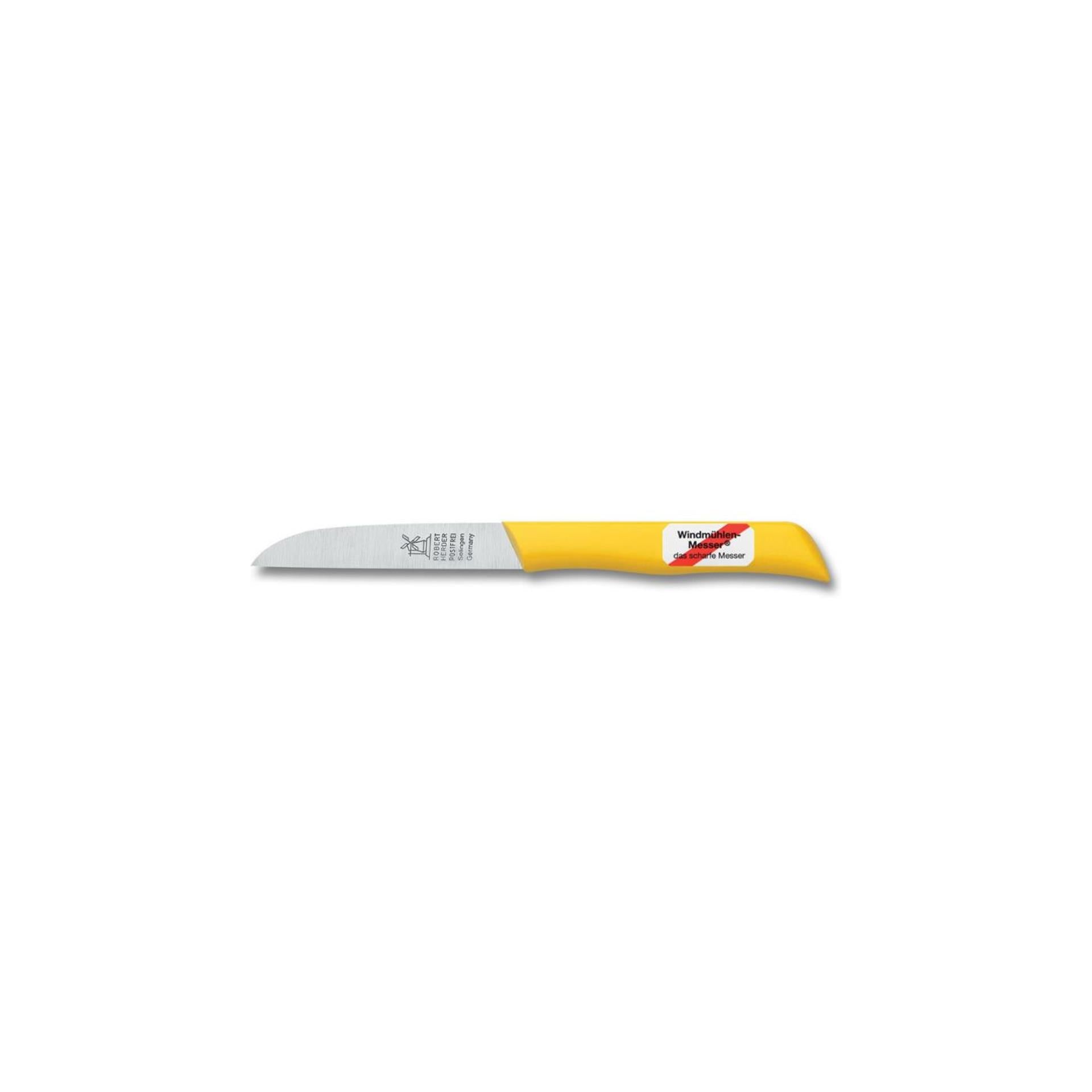 Solinger Robert Herder Klassiker 1966 Couteau de pomme de terre 8,5 cm en acier inoxydable jaune