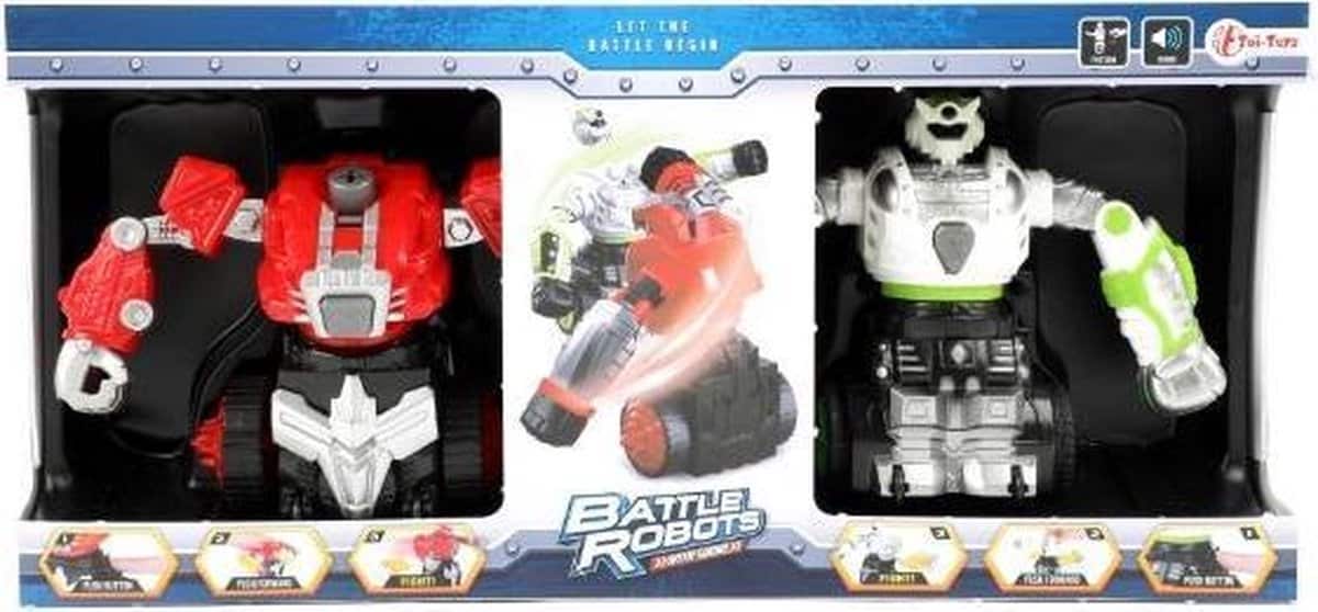 TOI-TOYS 2 robots Laissez la bataille commencer