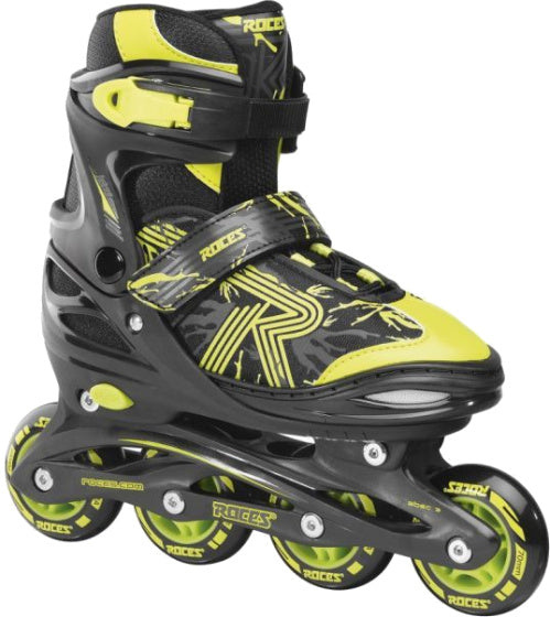 patins à roues alignées Jokey 3.0 botte souple 82A noir jaune taille 34-37