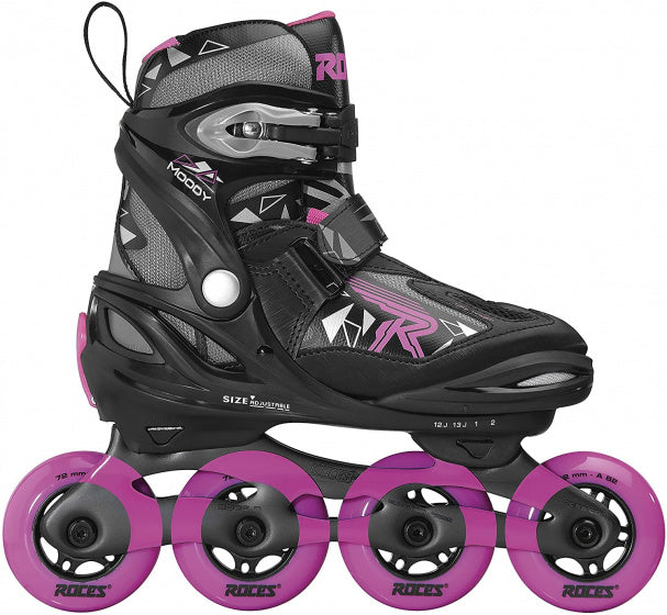 Skates en ligne Moody TIF 82A Black Pink Size 36-40