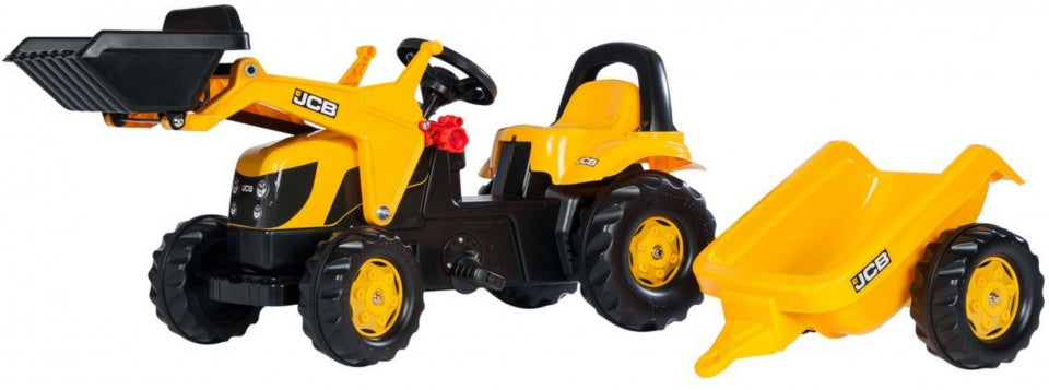 Rolly Toys Stair Tracteur Rollykid JCB Junior jaune noir