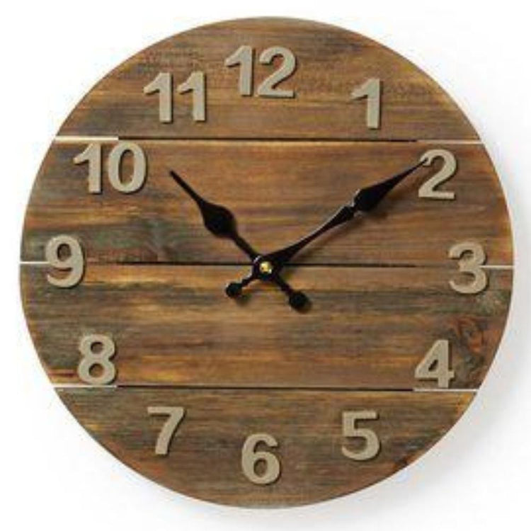 Nedis clwa002wd30 diamètre de l'horloge murale ronde 30 cm bois