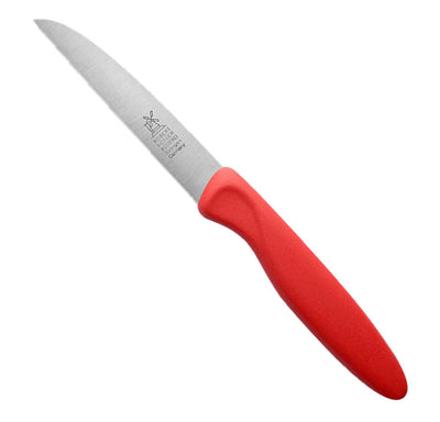 Couteau d'office Herder couteau de moulin en acier inoxydable 85mm avec manche rouge