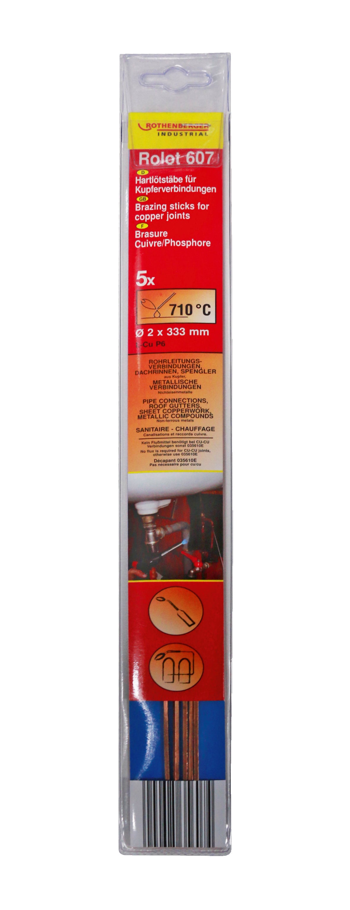 Rothenberger Rothenberger 5 Barres de soudage Cu