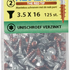 Rotadrill rotadrill uni vis vz pk + pointe de coupe torx tx20 ​​​​3,5x16 | 125 pièces - 467 035 016