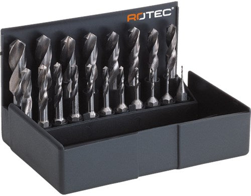 Rotec 19 pièces. forets à cassette 1,0-10,0x0,5 mm ascendant - 9002037