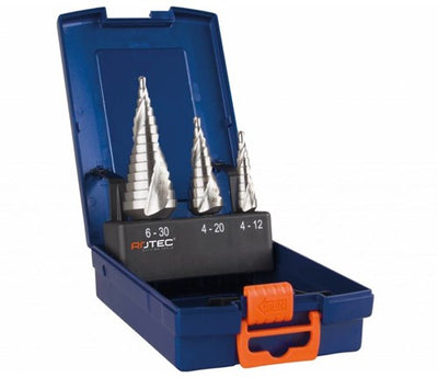 Rotec 3 pièces. forets étagés à cassette avec pas montants de 2,0 mm - 9003030 - 900.3030